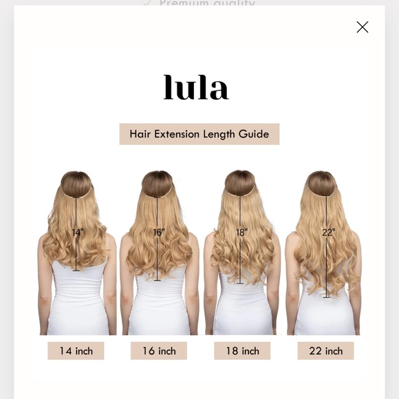 Never been worn set of Lula hair extensions. Colour is Brown-Black in 16” length - Picture 3 of 5